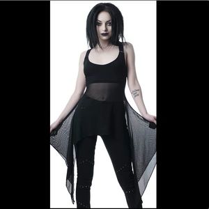 KILLSTAR Starshine Penta Tank Goth Large L NWT